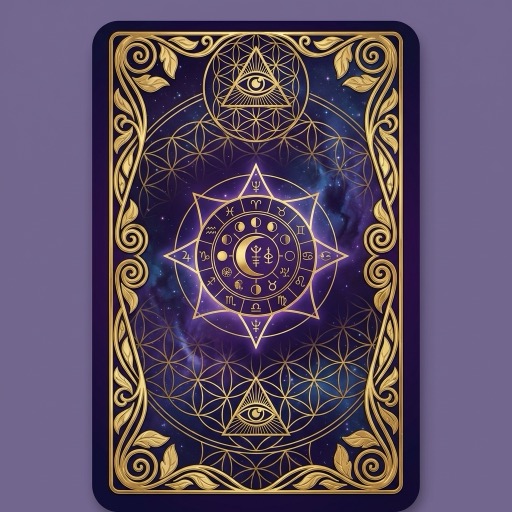 Tarot card back